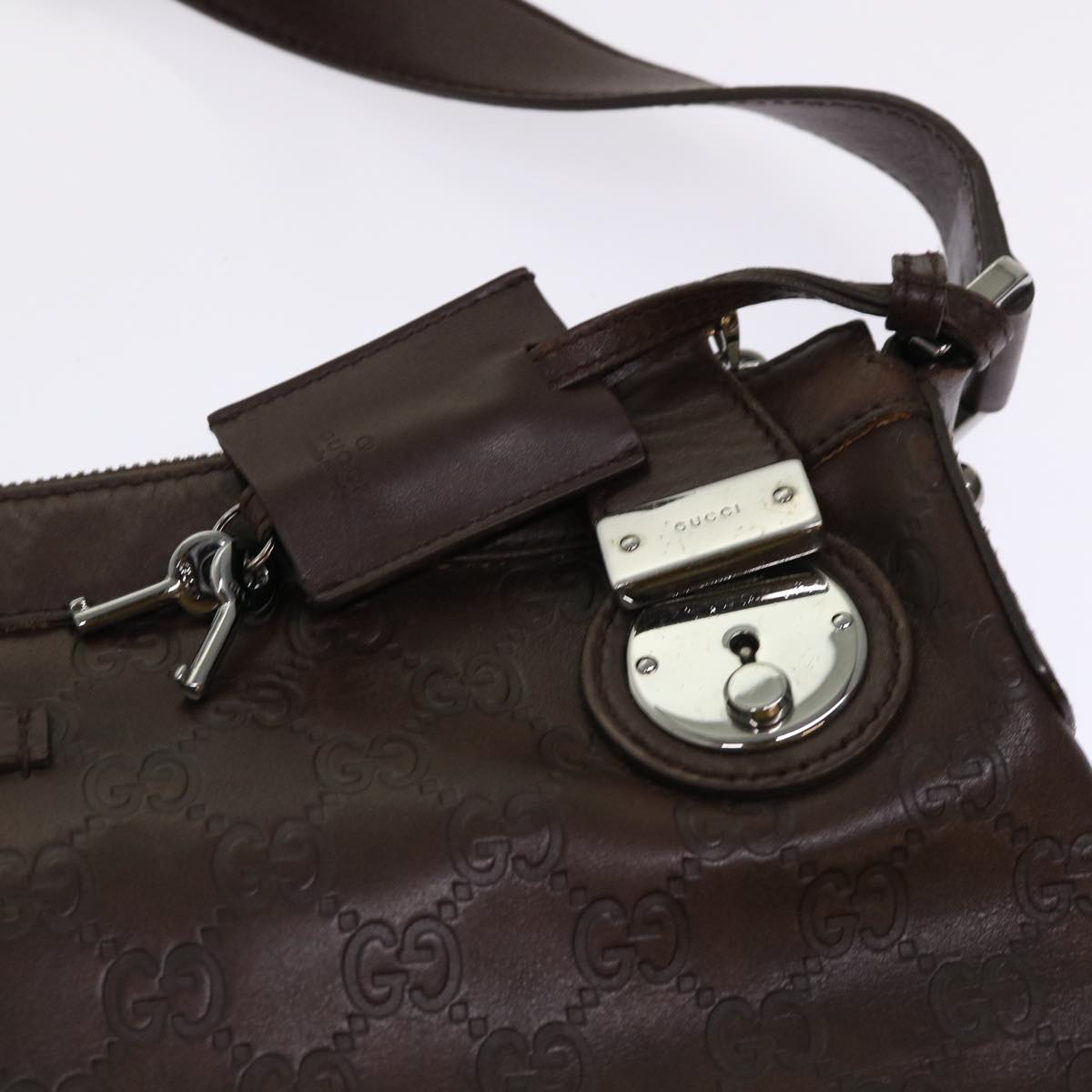 GUCCI GG Canvas Guccissima Shoulder Bag Brown 148476 ki3279