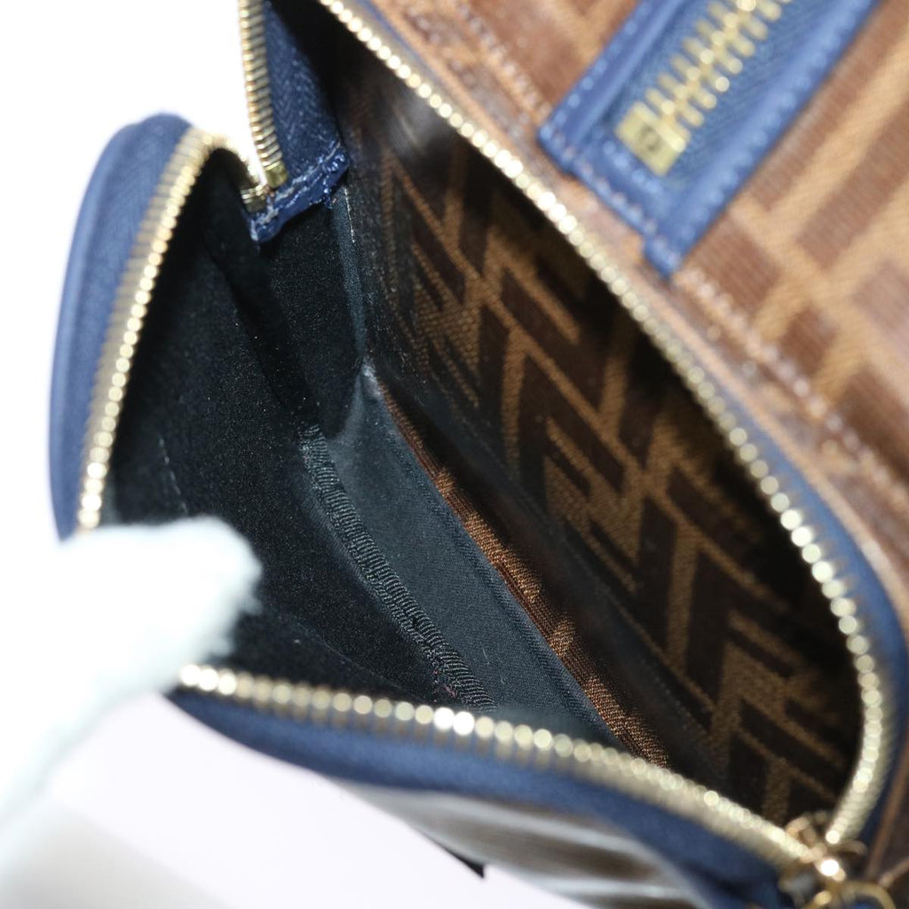FENDI Zucca Canvas FILA Collaboration Peek A Boo Defender Bag Brown ki3280