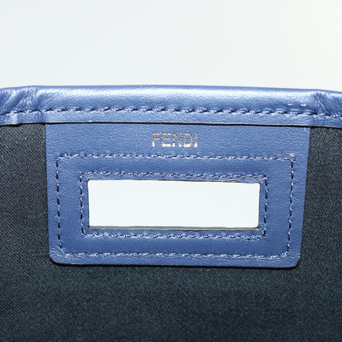 FENDI Zucca Canvas FILA Collaboration Peek A Boo Defender Bag Brown ki3280