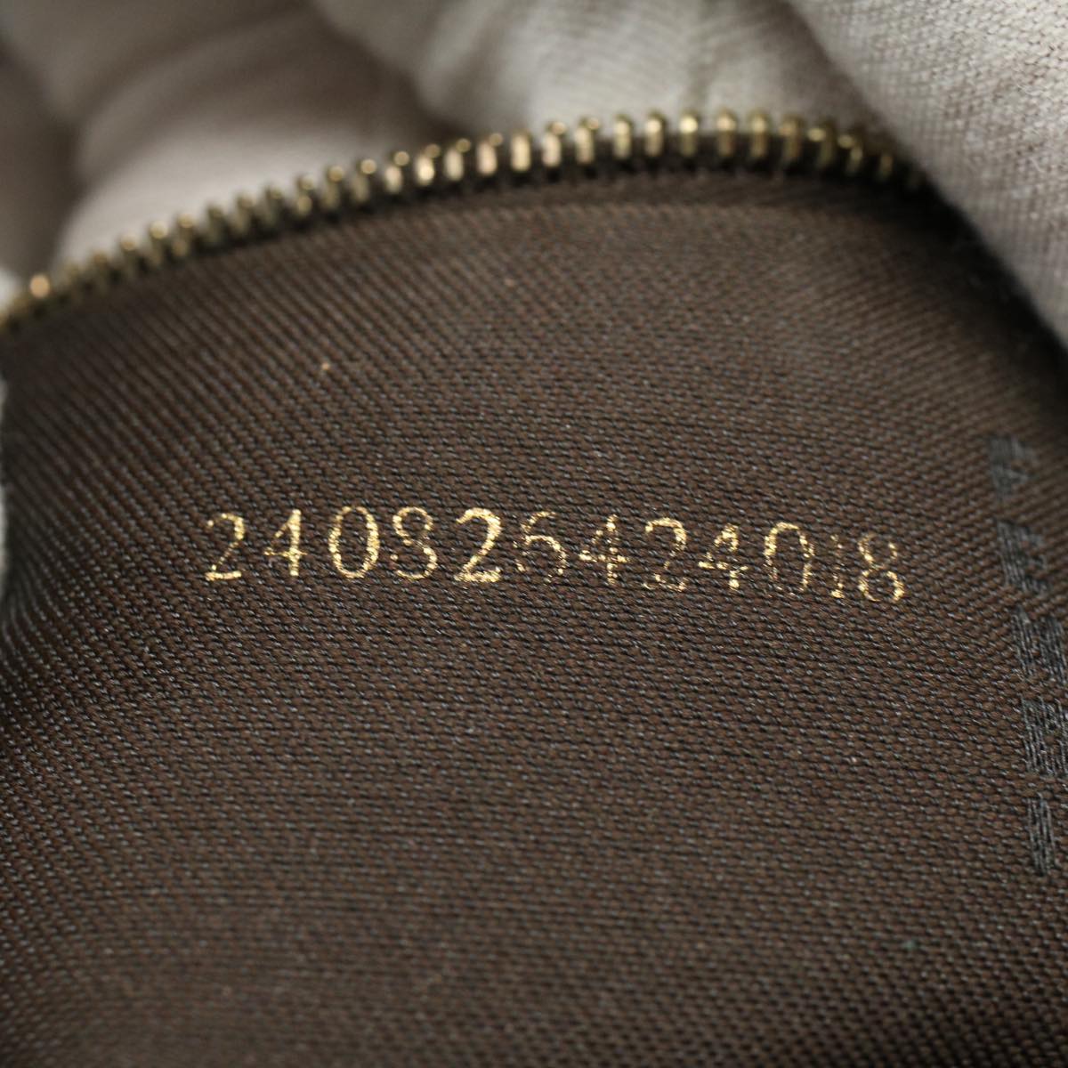 FENDI Zucchino Canvas Mamma Baguette Shoulder Bag Beige ki3426