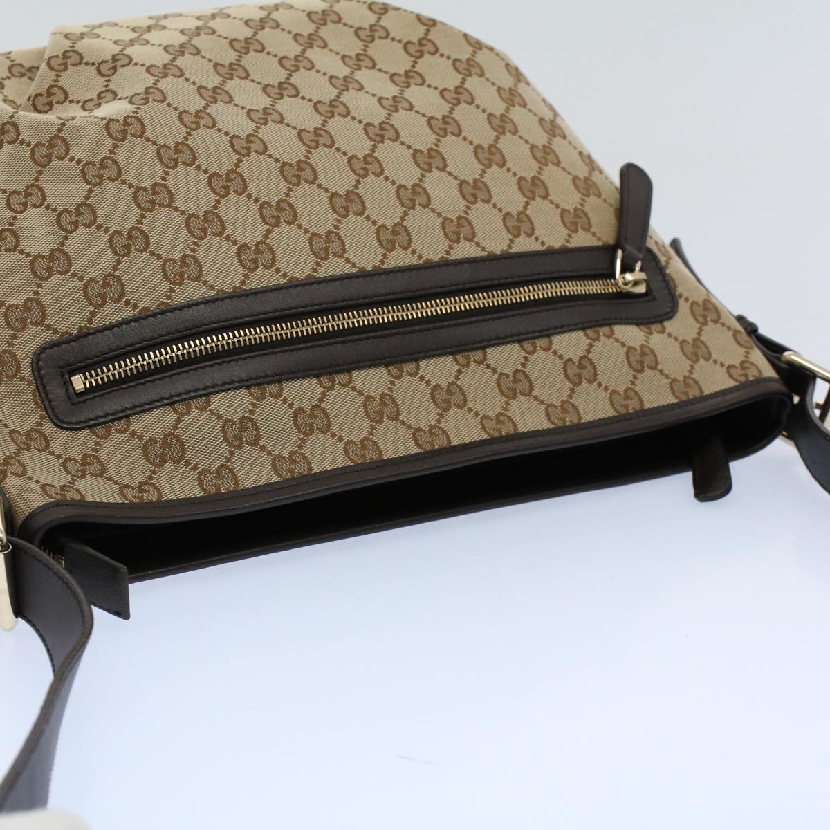 GUCCI GG Canvas Shoulder Bag Beige 388930 ki3436