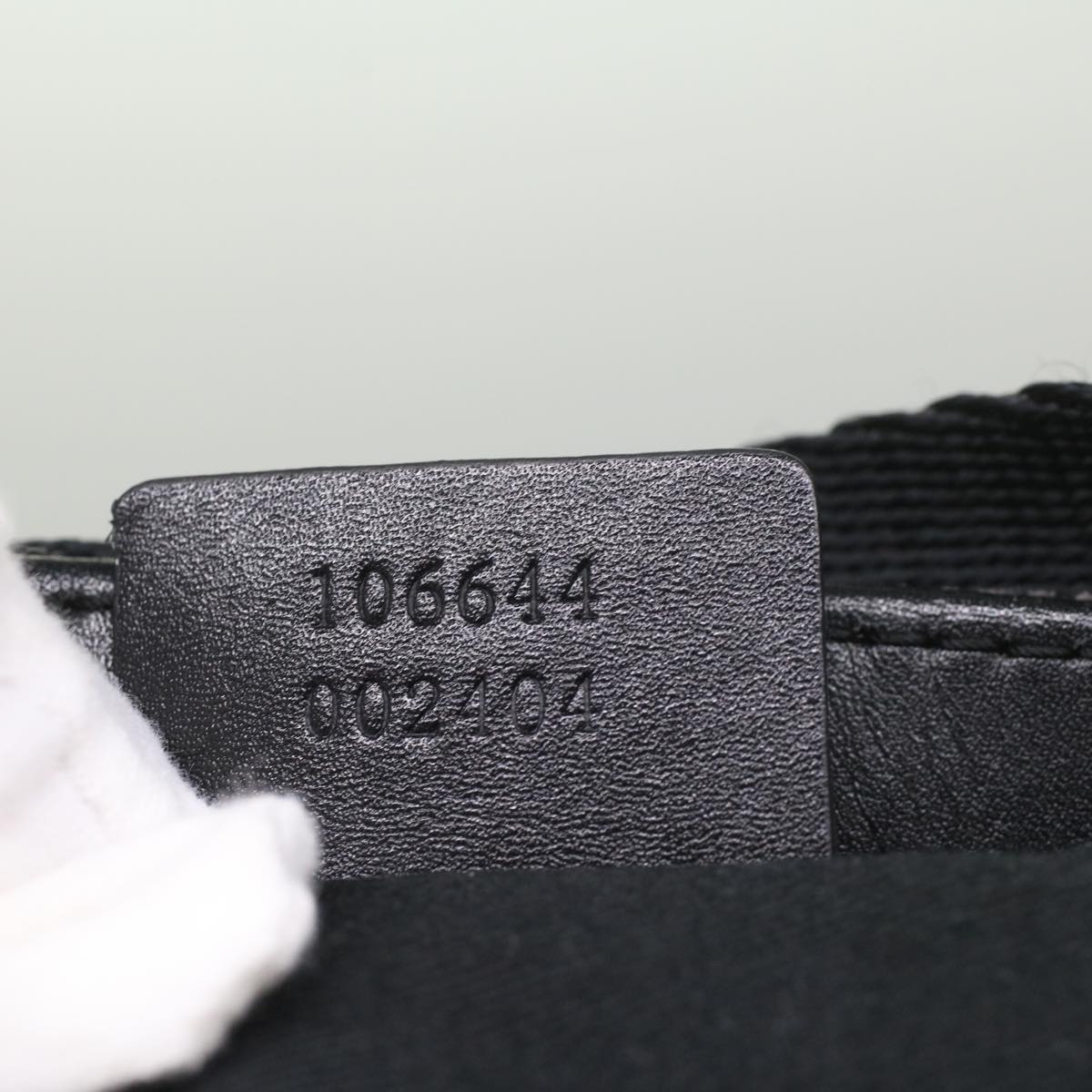 GUCCI GG Canvas Pouch Black 106644 ki3587
