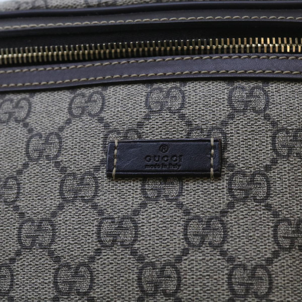 GUCCI GG Supreme Body Bag PVC Leather Beige 233269 ki3589