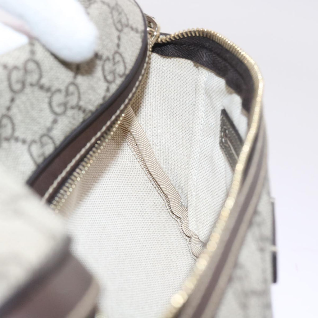 GUCCI GG Supreme Body Bag PVC Leather Beige 233269 ki3589
