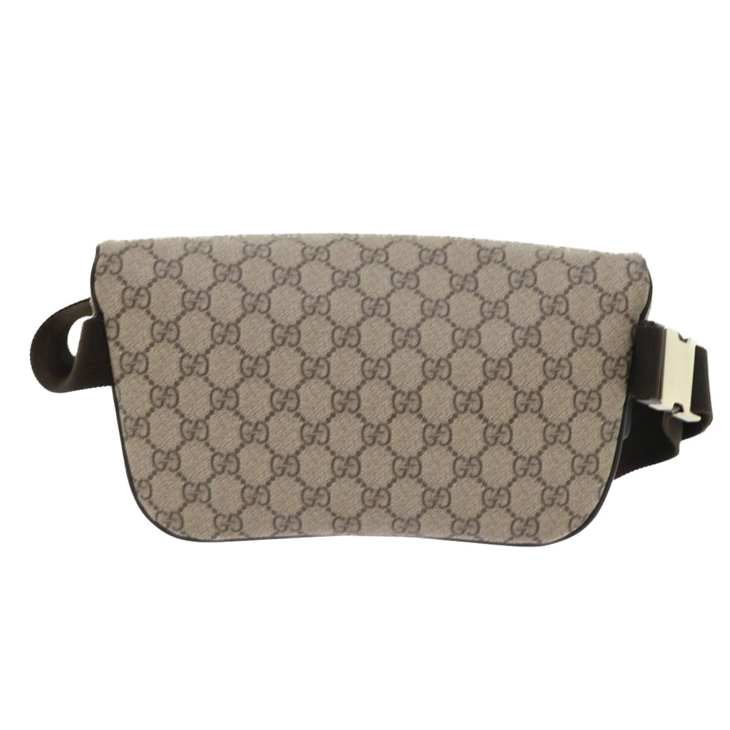 GUCCI GG Supreme Body Bag PVC Leather Beige 233269 ki3589