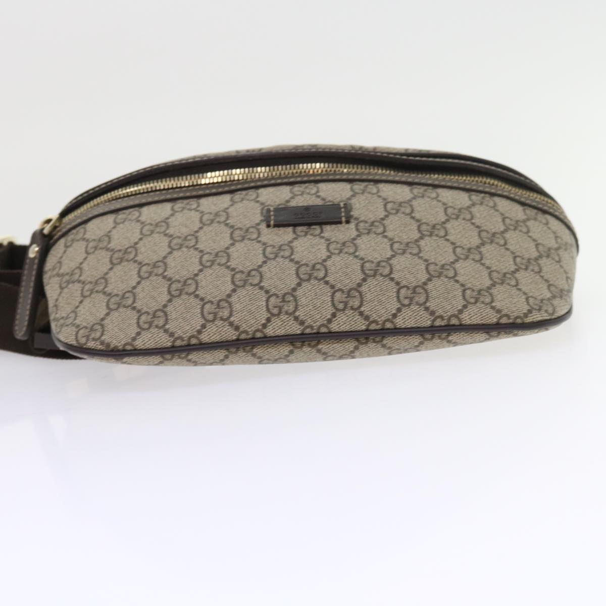 GUCCI GG Supreme Body Bag PVC Leather Beige 233269 ki3589