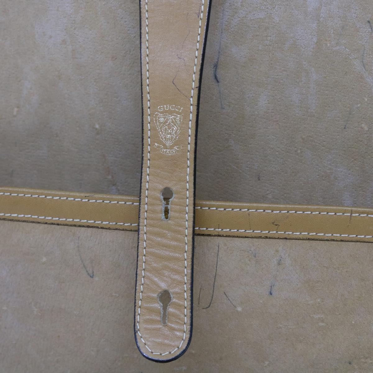 GUCCI Micro GG Canvas Attache case Hand Bag PVC Leather Beige Brown ki3600