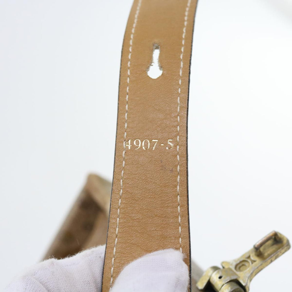 GUCCI Micro GG Canvas Attache case Hand Bag PVC Leather Beige Brown ki3600