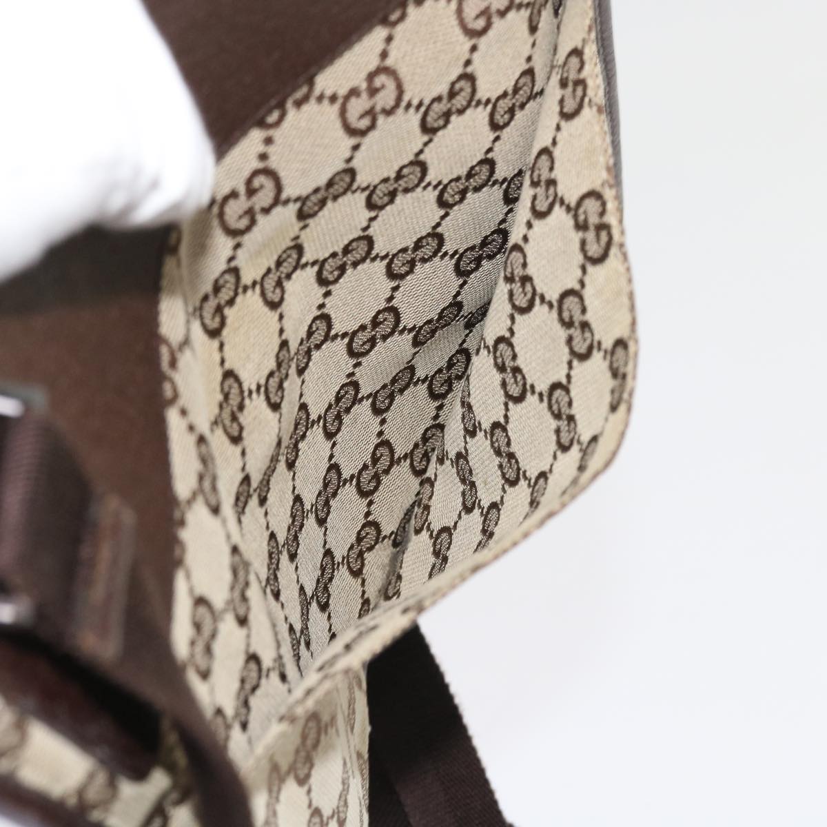GUCCI GG Canvas Shoulder Bag Beige 27639 ki3601