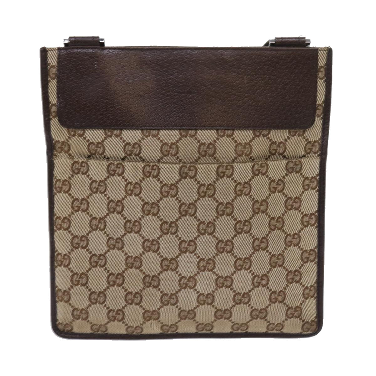 GUCCI GG Canvas Shoulder Bag Beige 27639 ki3601