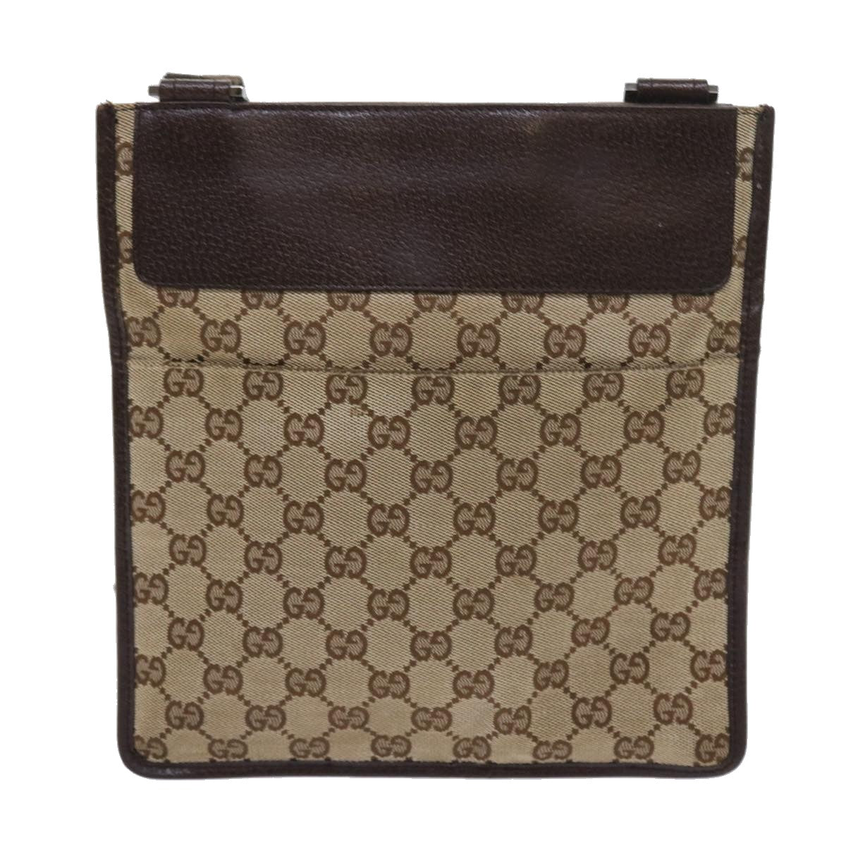 GUCCI GG Canvas Shoulder Bag Beige 27639 ki3601