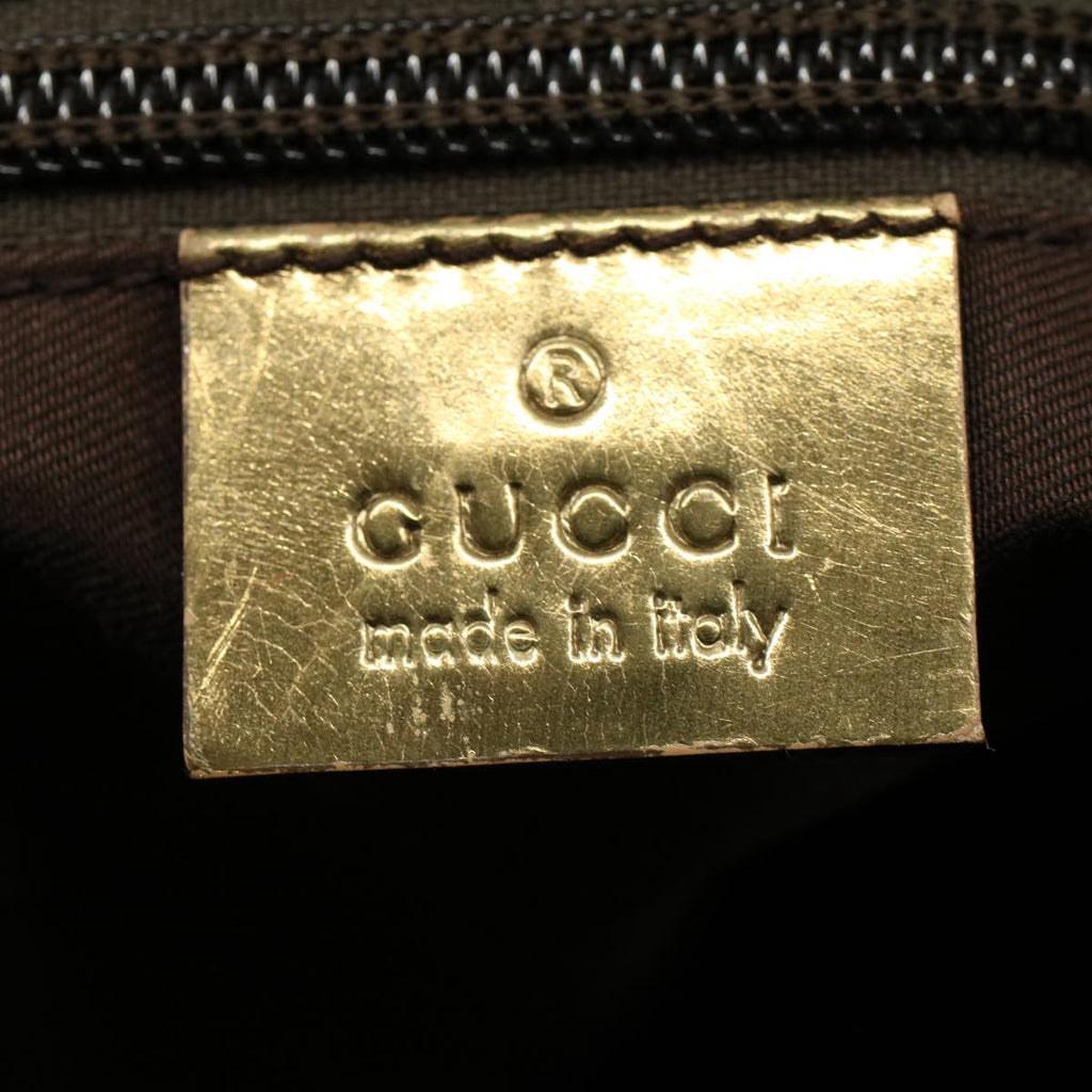 GUCCI GG Canvas Sherry Line Hand Bag Beige Gold pink 131228 ki3602