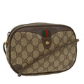 GUCCI GG Supreme Web Sherry Line Shoulder Bag Beige Red 156 02 066 ki3606