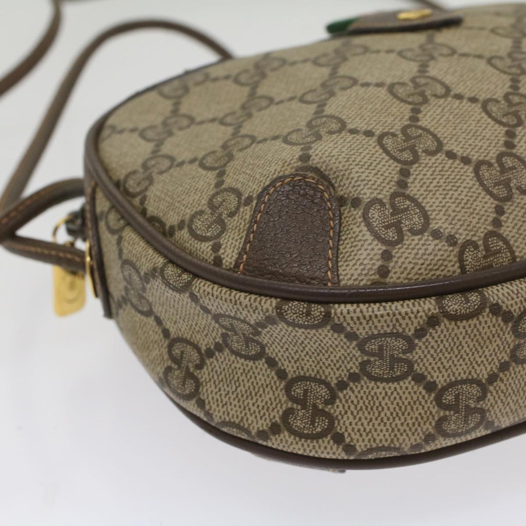 GUCCI GG Supreme Web Sherry Line Shoulder Bag Beige Red 156 02 066 ki3606