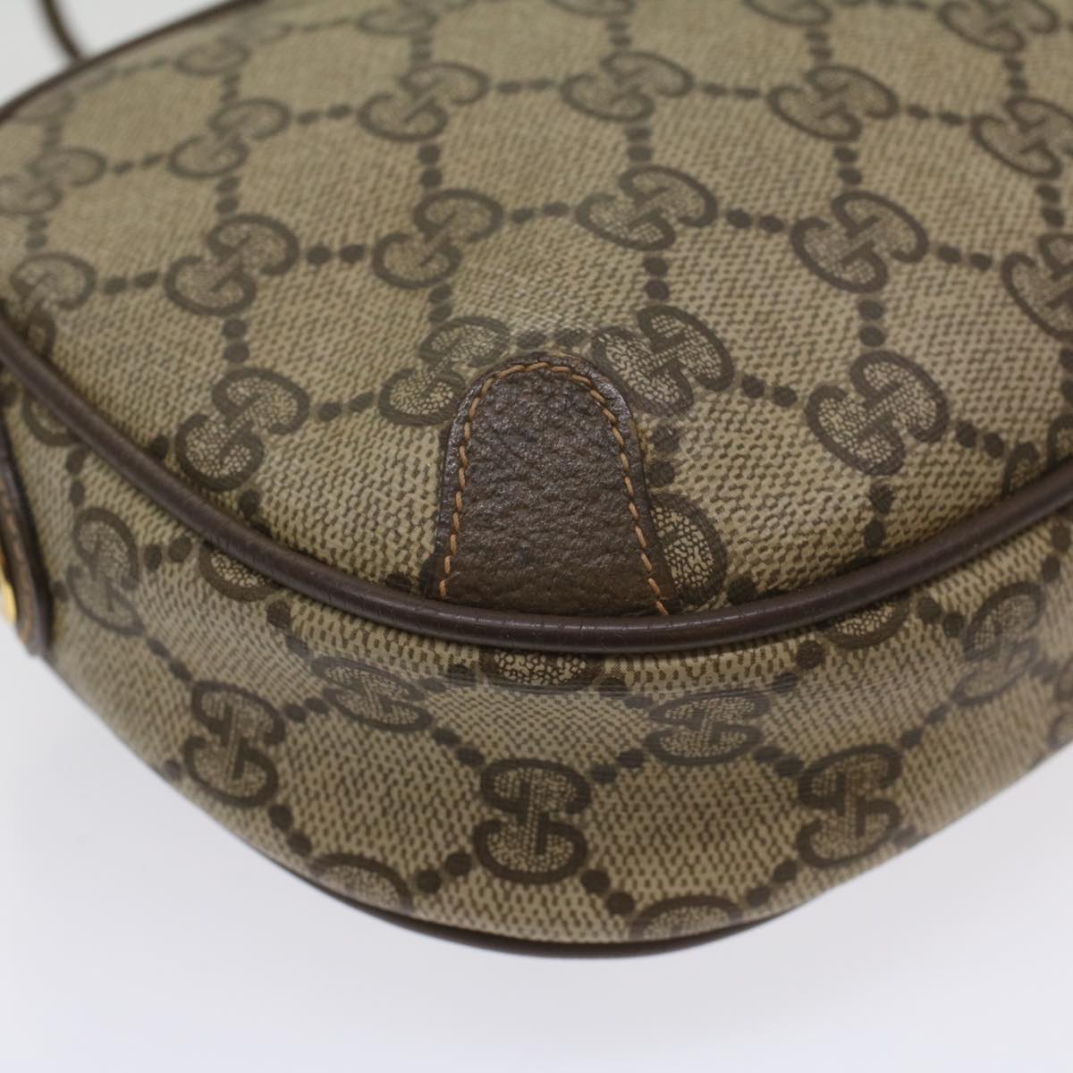 GUCCI GG Supreme Web Sherry Line Shoulder Bag Beige Red 156 02 066 ki3606