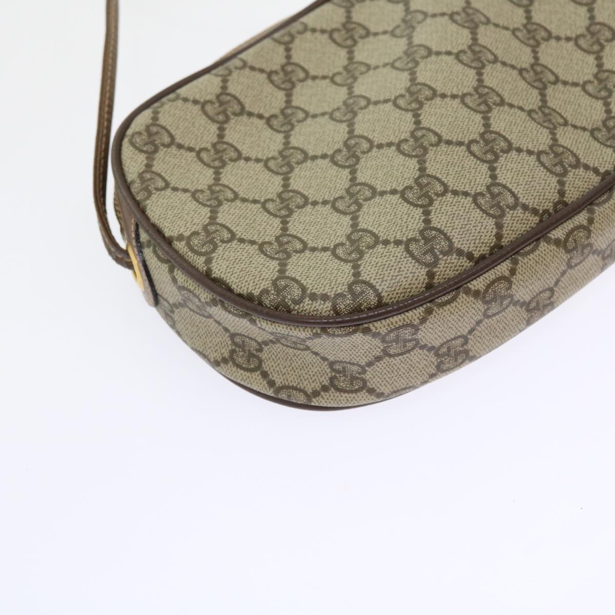 GUCCI GG Canvas Web Sherry Line Shoulder Bag Beige Red Green ki3607