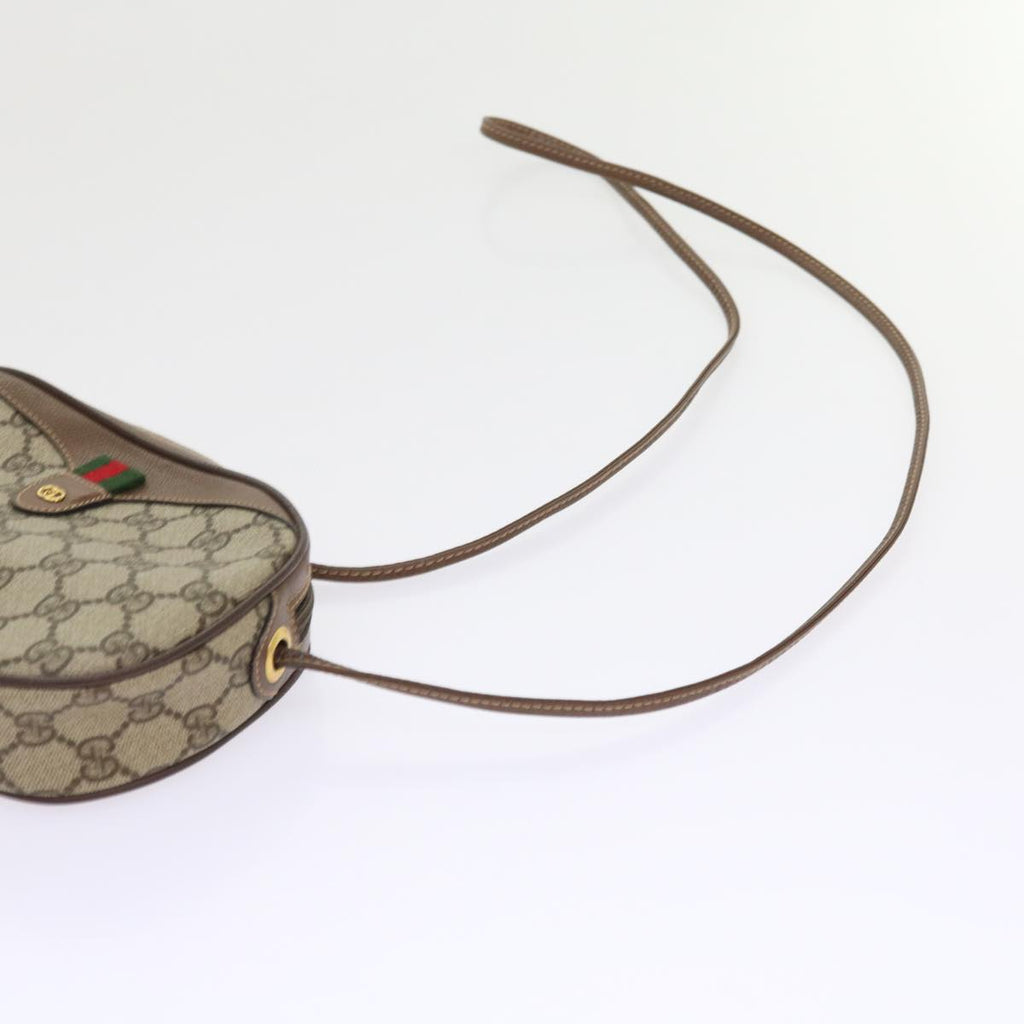 GUCCI GG Canvas Web Sherry Line Shoulder Bag Beige Red Green ki3607