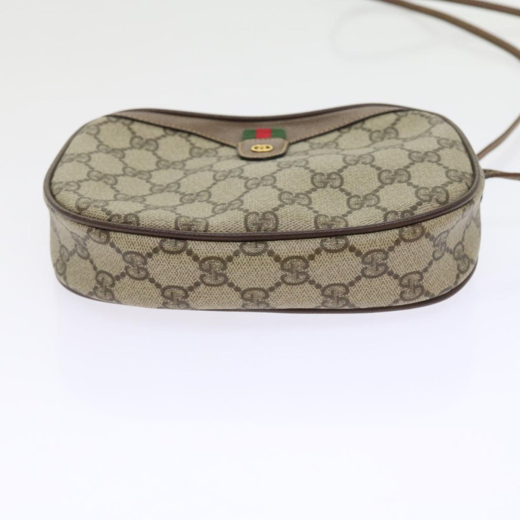 GUCCI GG Canvas Web Sherry Line Shoulder Bag Beige Red Green ki3607