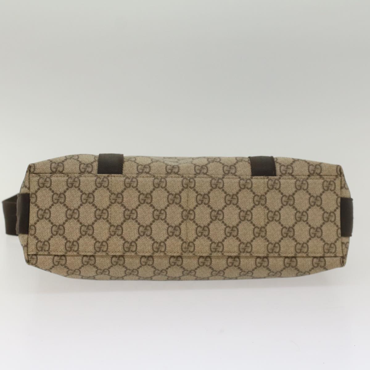 GUCCI GG Supreme Shoulder Bag PVC Leather Beige 122373 ki3613