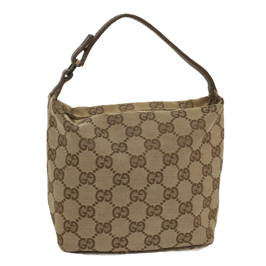 GUCCI GG Canvas Pouch Beige ki3614