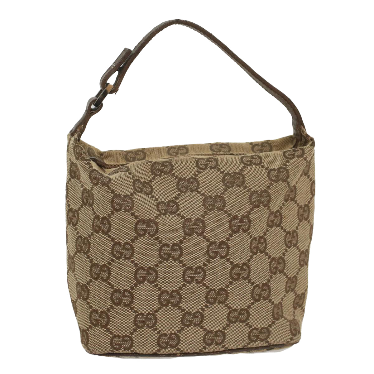 GUCCI GG Canvas Pouch Beige ki3614