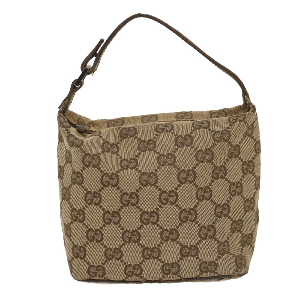 GUCCI GG Canvas Pouch Beige ki3614