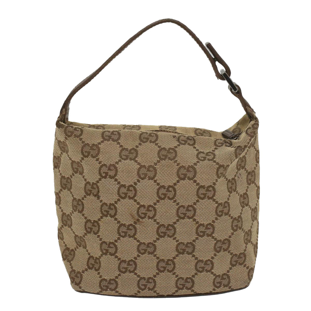 GUCCI GG Canvas Pouch Beige ki3614