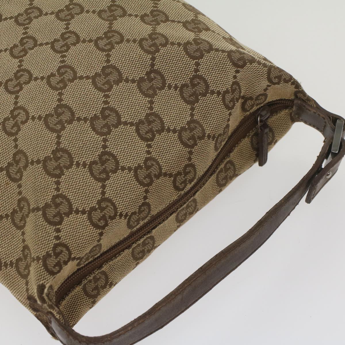 GUCCI GG Canvas Pouch Beige ki3614
