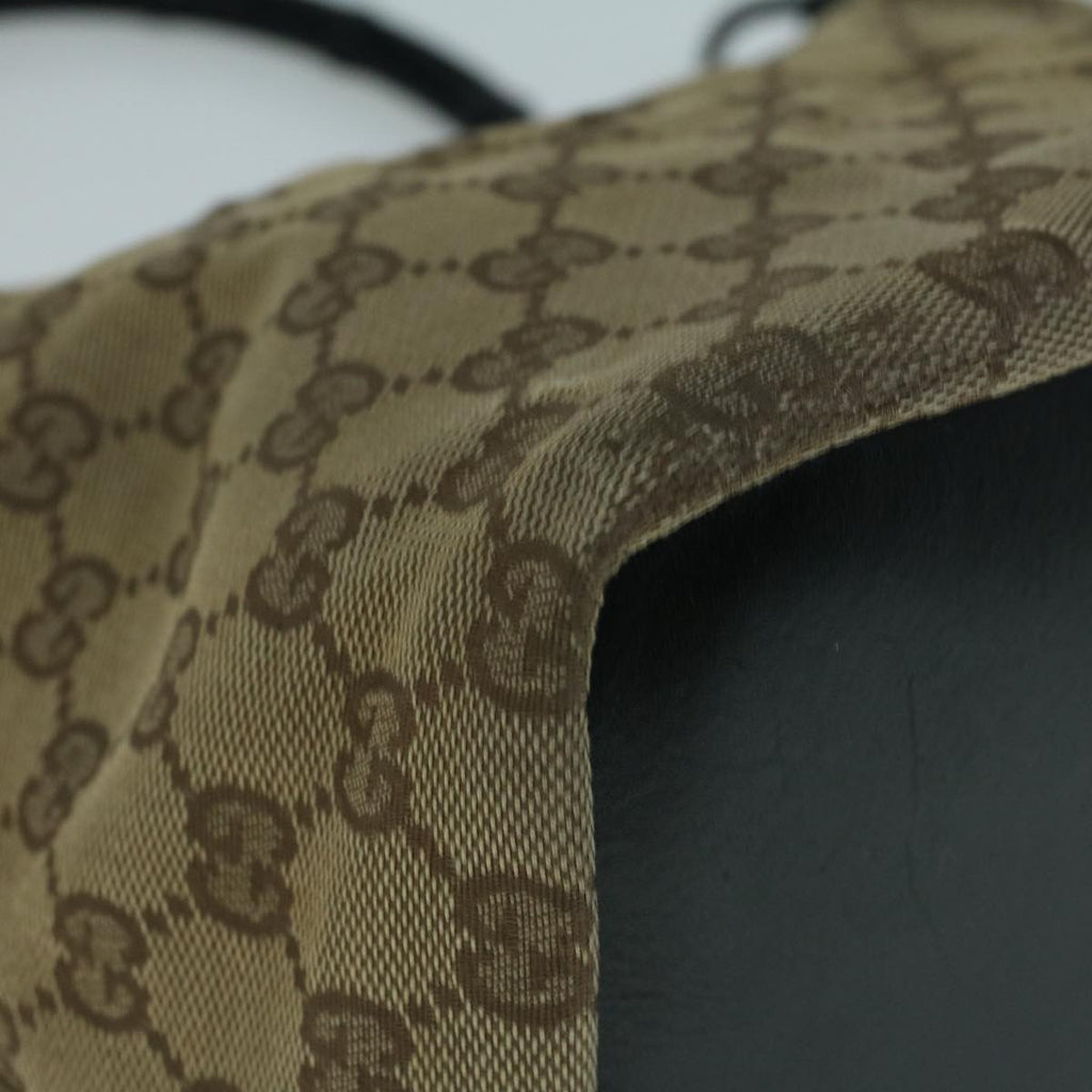 GUCCI Bamboo GG Canvas Shoulder Bag Beige ki3617