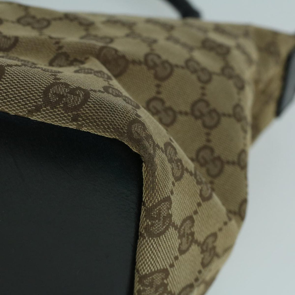 GUCCI Bamboo GG Canvas Shoulder Bag Beige ki3617