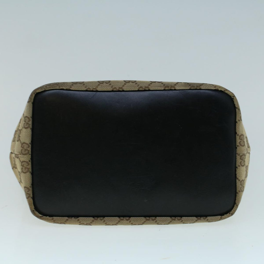 GUCCI Bamboo GG Canvas Shoulder Bag Beige ki3617