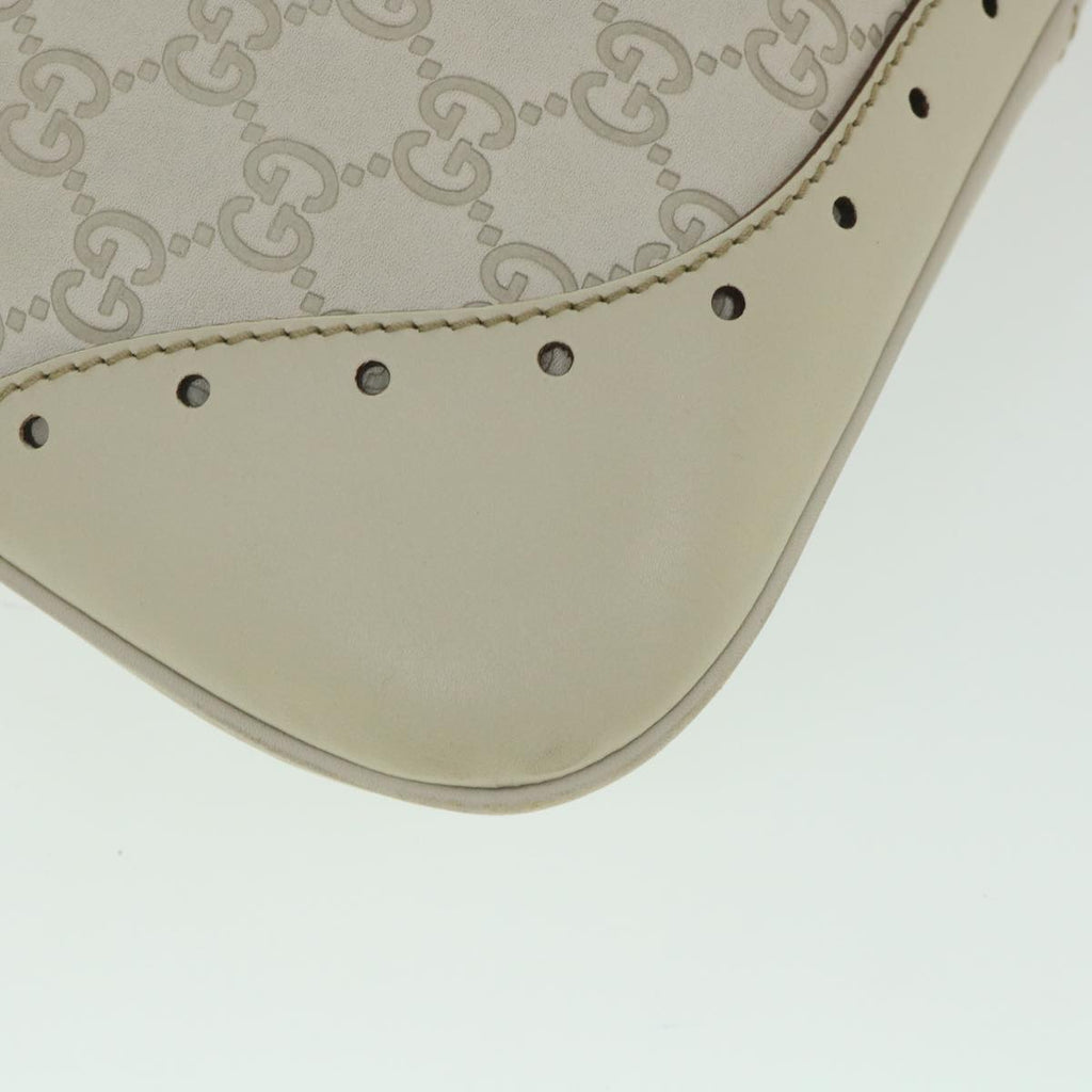 GUCCI GG Canvas Guccissima Shoulder Bag White 145781 ki3634