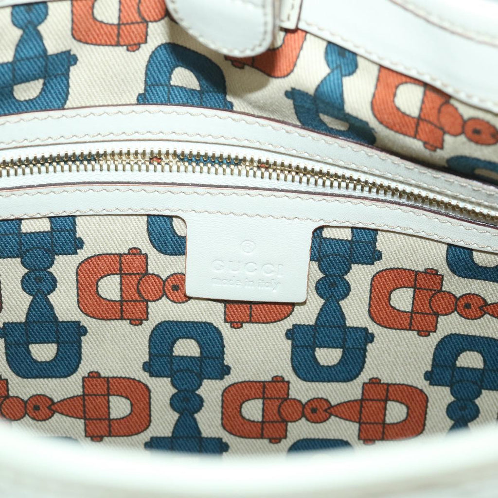 GUCCI GG Canvas Guccissima Shoulder Bag White 145781 ki3634