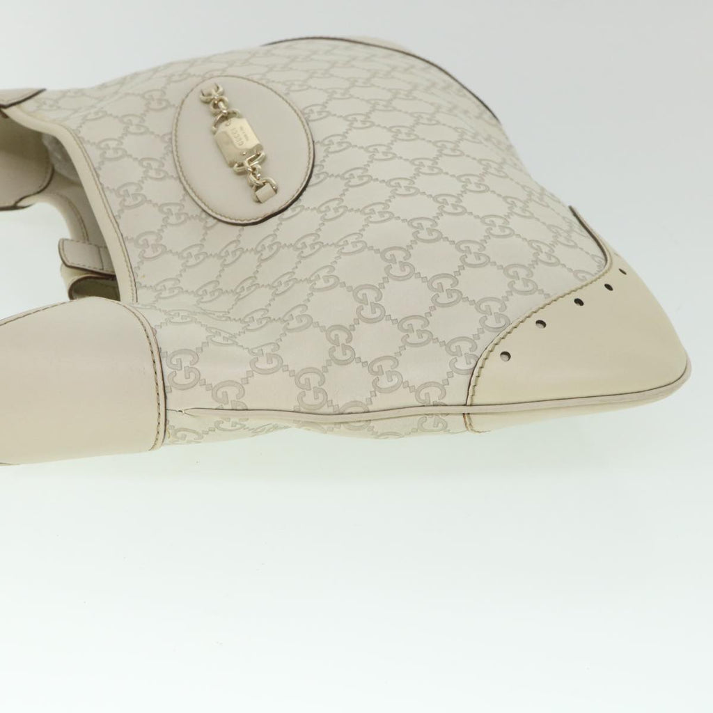 GUCCI GG Canvas Guccissima Shoulder Bag White 145781 ki3634