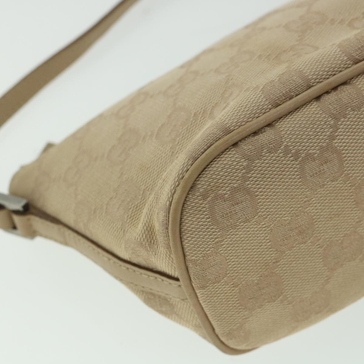 GUCCI GG Canvas Accessory Pouch Beige 07198 ki3636