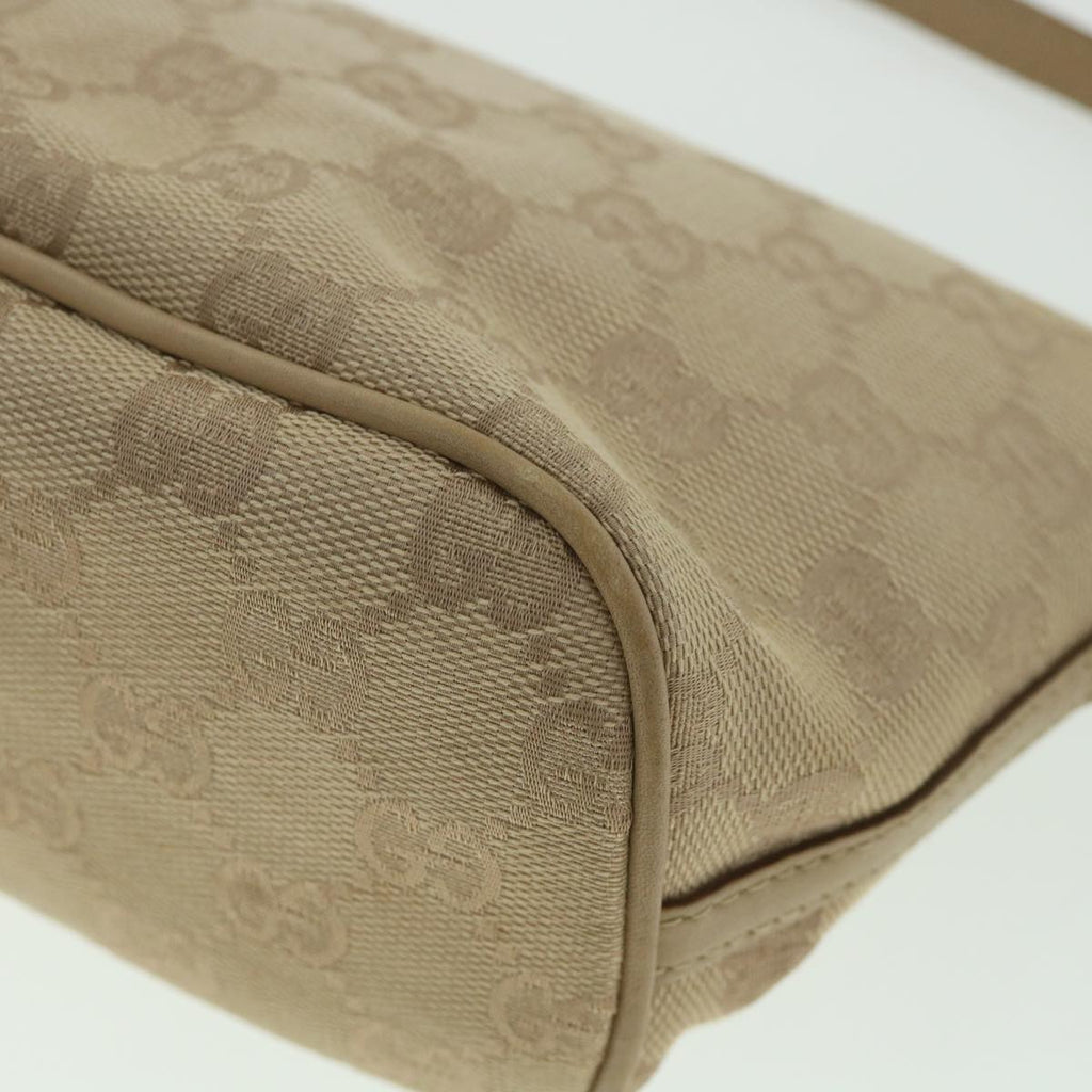 GUCCI GG Canvas Accessory Pouch Beige 07198 ki3636