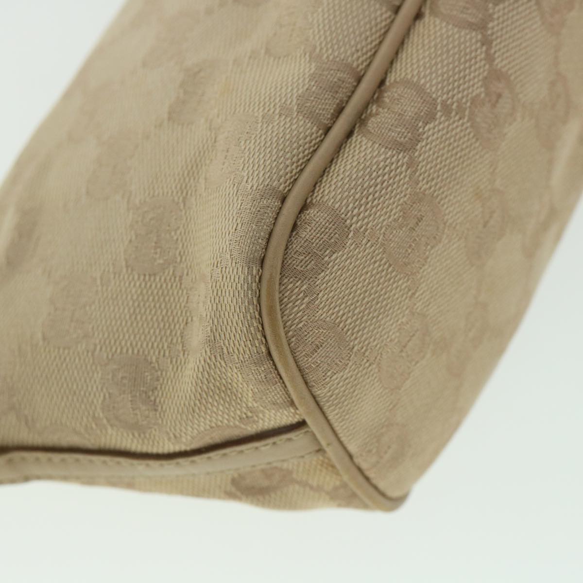 GUCCI GG Canvas Accessory Pouch Beige 07198 ki3636