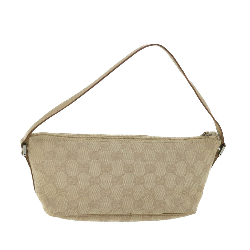 GUCCI GG Canvas Accessory Pouch Beige 07198 ki3636