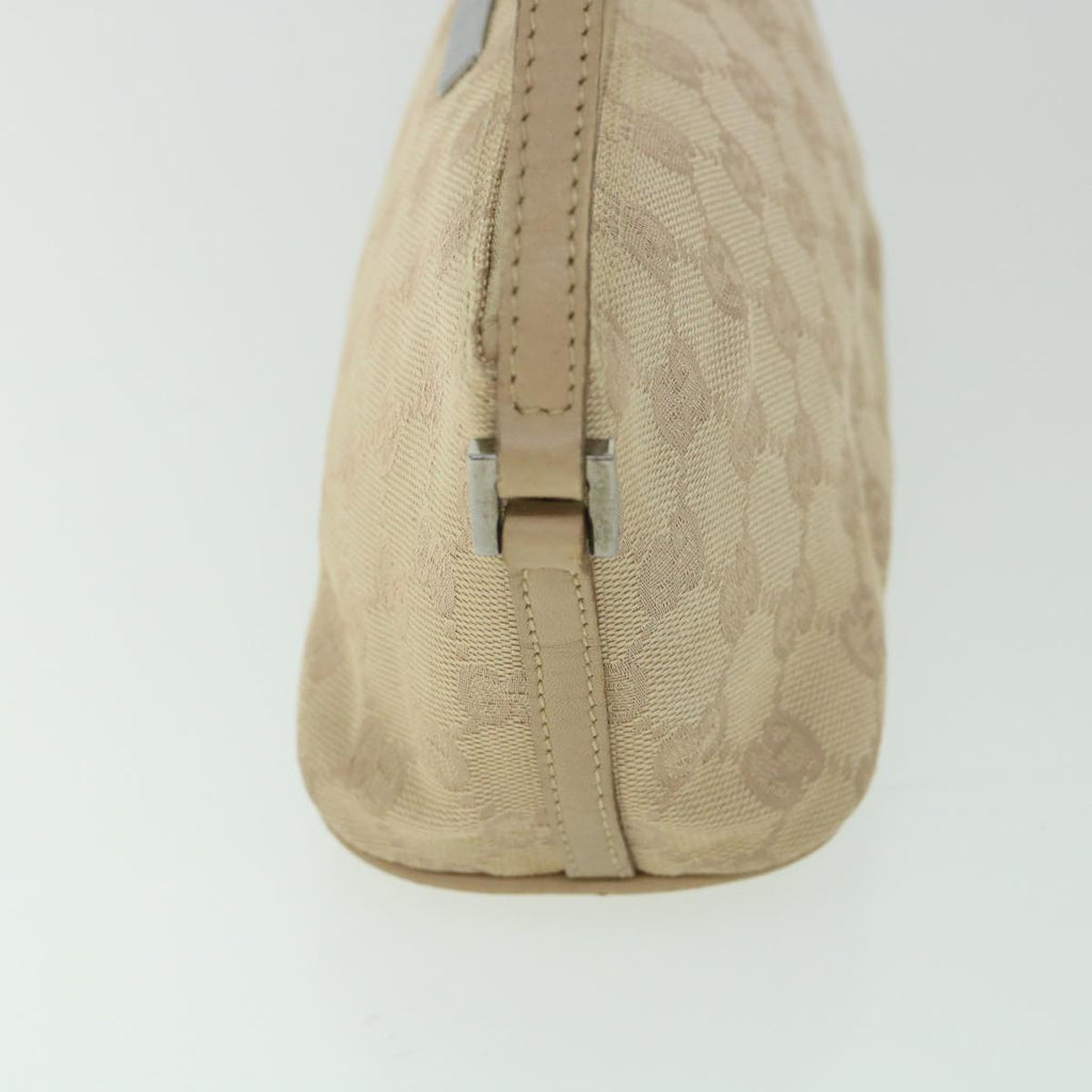 GUCCI GG Canvas Accessory Pouch Beige 07198 ki3636