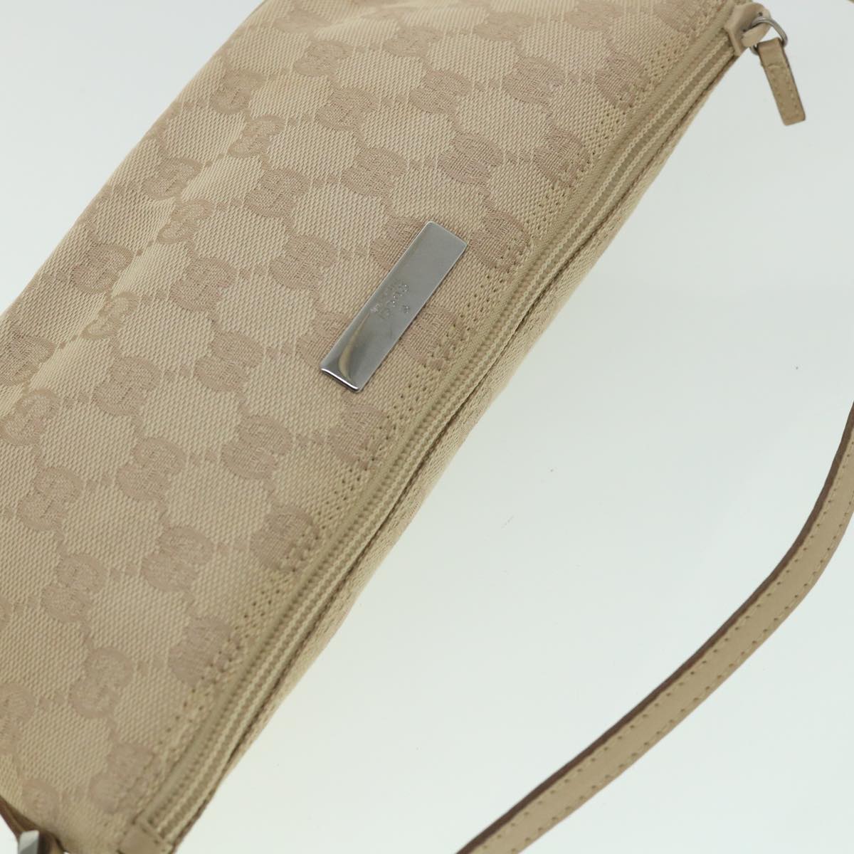 GUCCI GG Canvas Accessory Pouch Beige 07198 ki3636