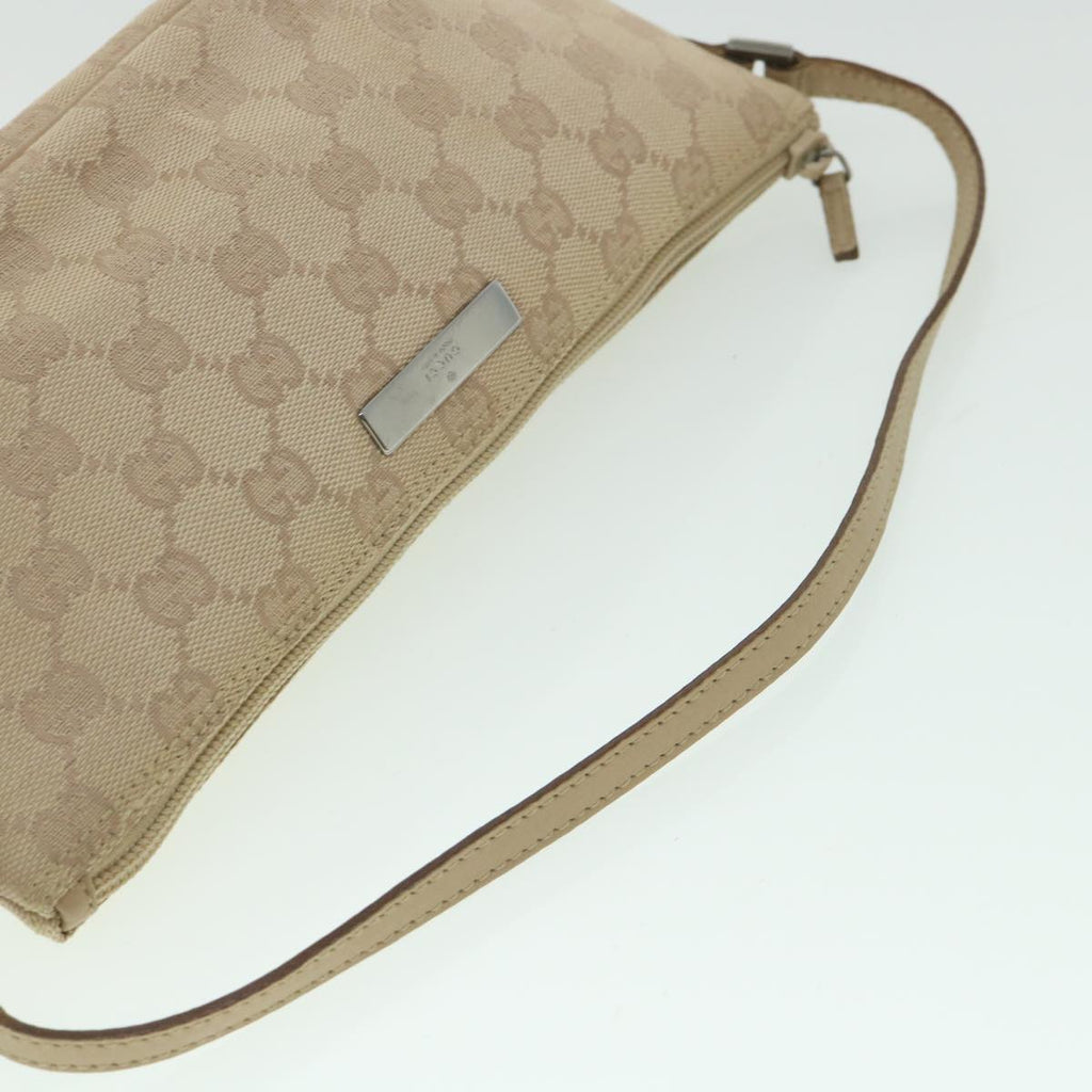 GUCCI GG Canvas Accessory Pouch Beige 07198 ki3636