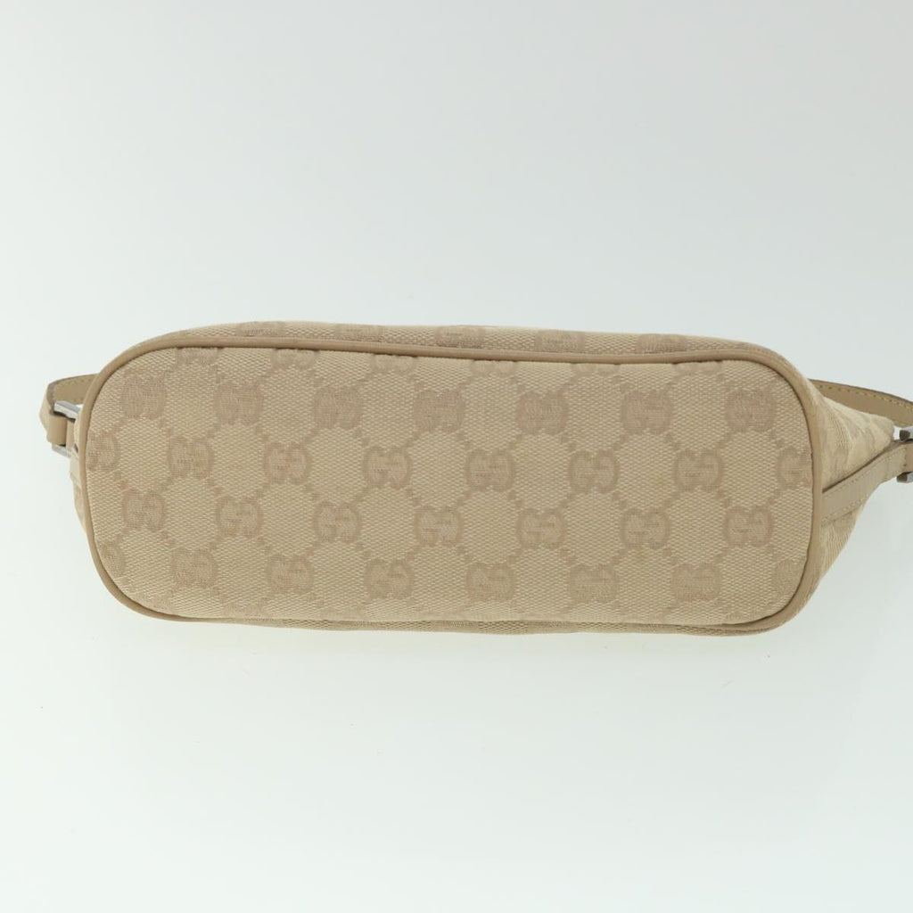 GUCCI GG Canvas Accessory Pouch Beige 07198 ki3636