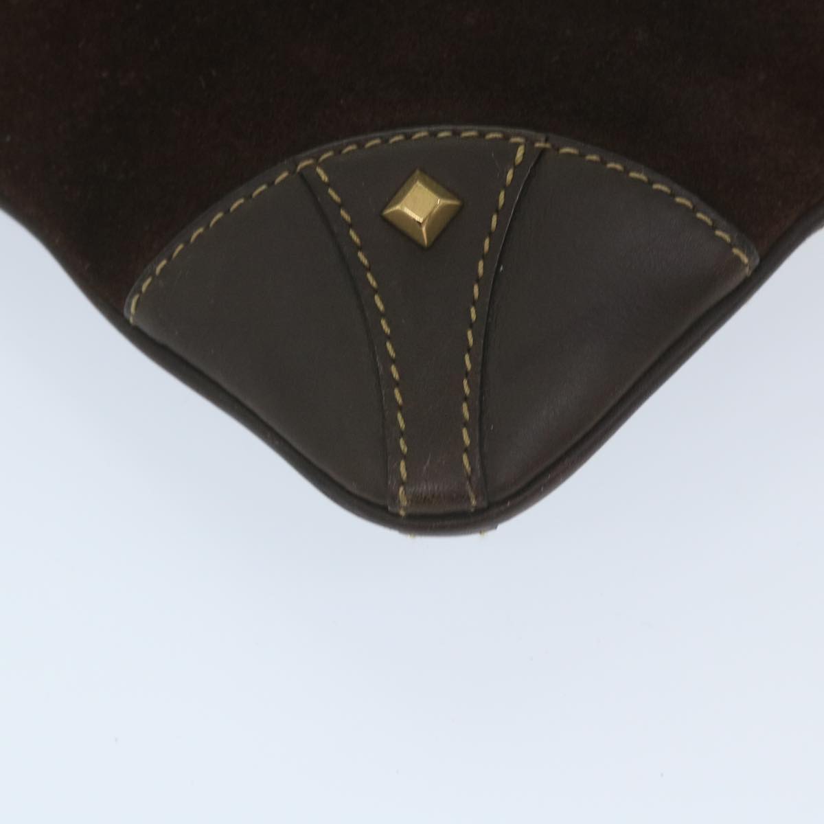 GUCCI GG Canvas Shoulder Bag Suede Beige Brown 120898 ki3660