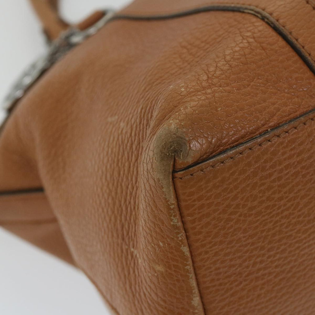 GUCCI Interlocking Hand Bag Leather 2way Brown 341503 ki3661
