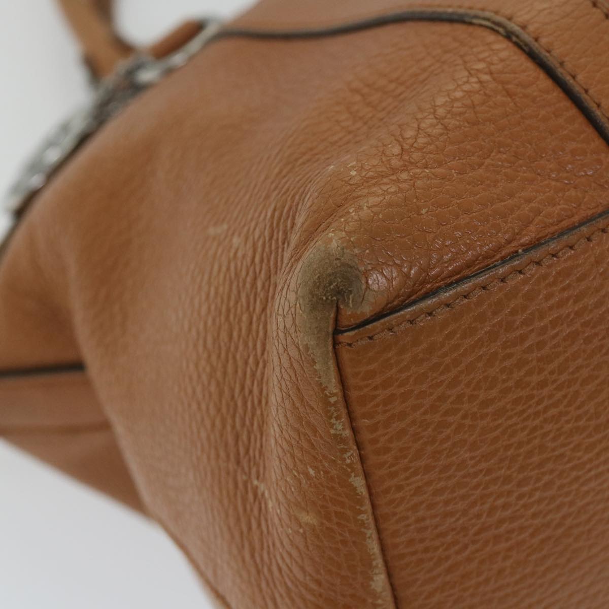 GUCCI Interlocking Hand Bag Leather 2way Brown 341503 ki3661