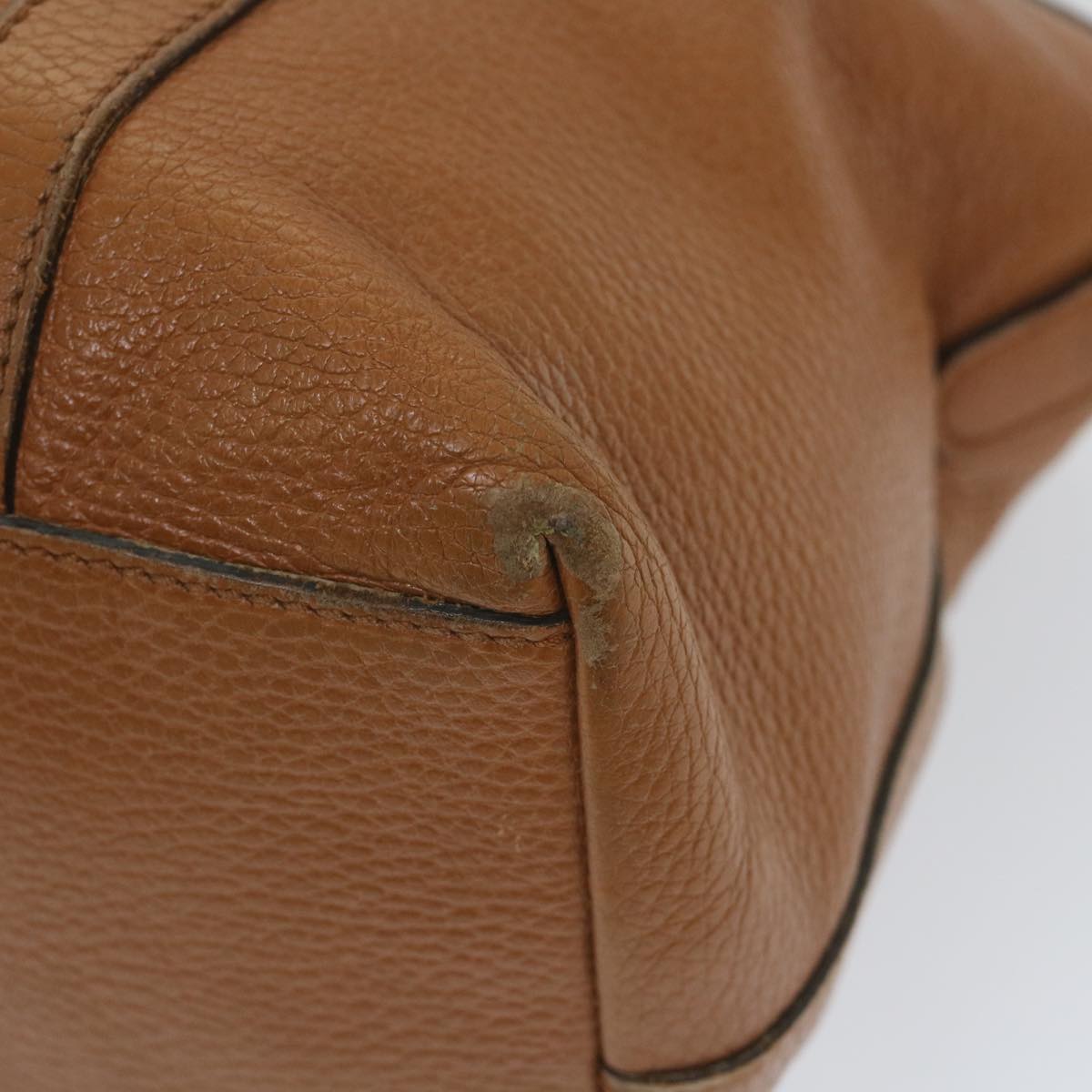 GUCCI Interlocking Hand Bag Leather 2way Brown 341503 ki3661