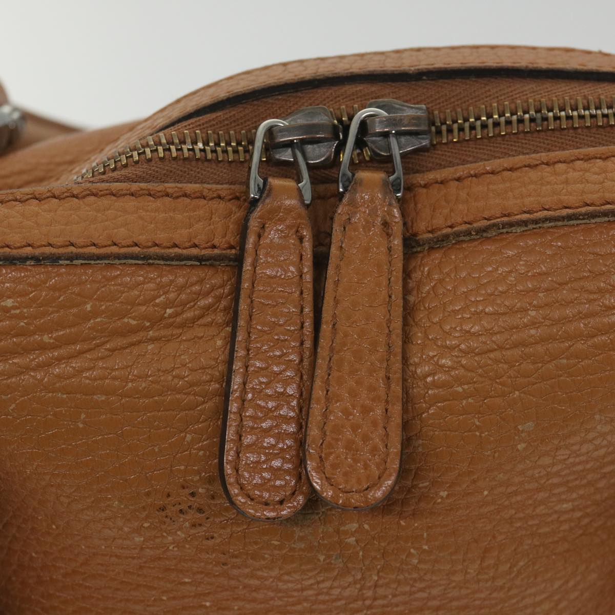 GUCCI Interlocking Hand Bag Leather 2way Brown 341503 ki3661