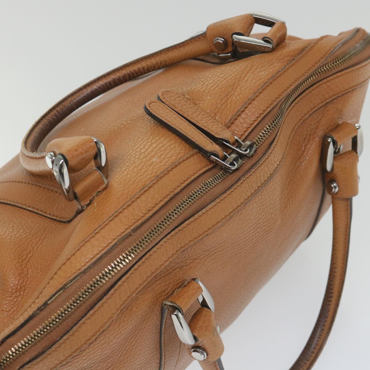 GUCCI Interlocking Hand Bag Leather 2way Brown 341503 ki3661