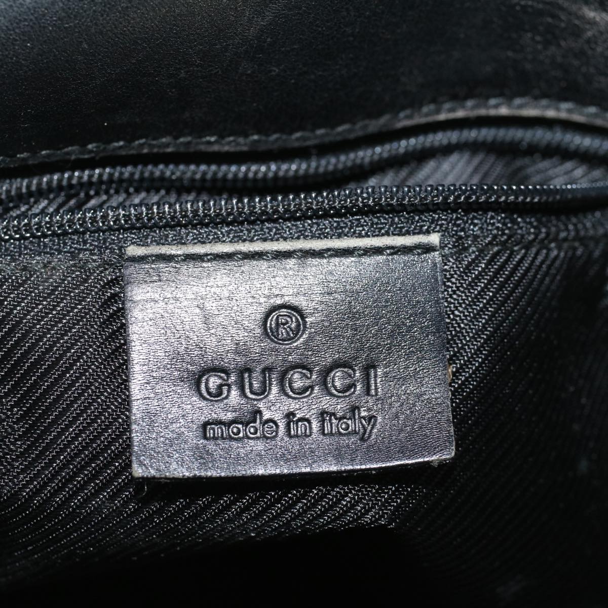 GUCCI GG Canvas Tote Bag Beige Black 002 1099 ki3672