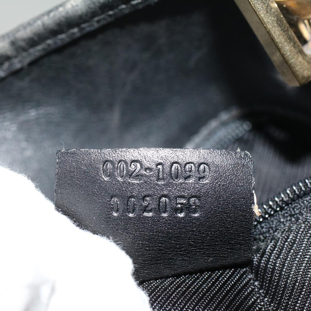 GUCCI GG Canvas Tote Bag Beige Black 002 1099 ki3672